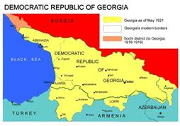 Image result for republic of georgia map